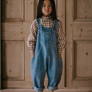 Simple Folk Oversized Denim Dungaree Size 4-5 years
